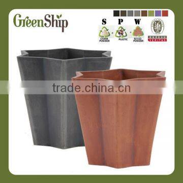 10N30 Outdoor Decorative Wooden Flower Pot/ UV protective/ lightweight