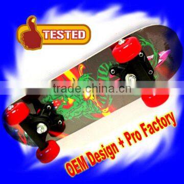 Christmas Gift Factory Supply Aluminum Truck wood skateboard