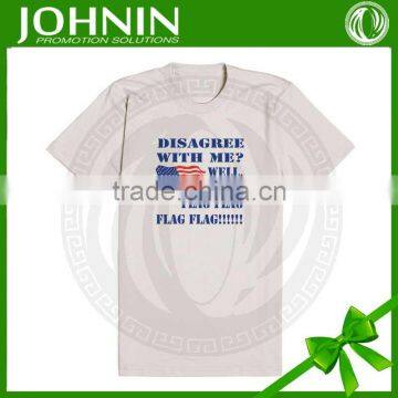 Wholesale Free Design 100% Cotton Promotional White T-shirt