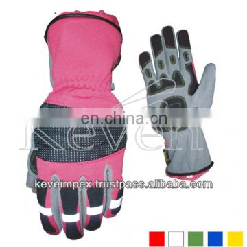 Top quality synthetic Leather custom made best mechanic gloves