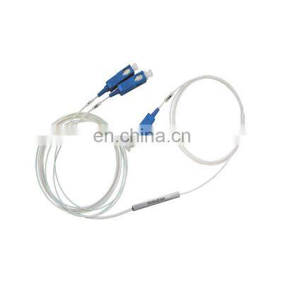 FTTH PLC 1x2 1x4 1x8 1x16 1X32 1X64  sc upc apc connector steel tube nap fiber splitter price