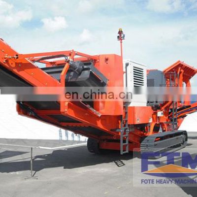 Professional mining equipment provide high quality mobile stone crushing plant crawler type portable crusher