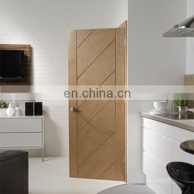 prehung oak interior wood doors modern bedroom door