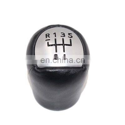 5/6 speed Car Leather gear shift knob boot cover For Renault Clio II Twingo Kangoo Logan Scenic MT