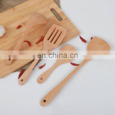 Amazon Hot Sale Biodegradable Kitchen Utensils Bamboo Utensils Spatula Spoon Cooking Set