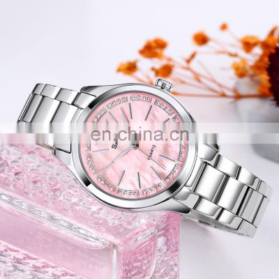 reloj mujer skmei 1964 Fashion Luxury Watch Ladies Wrist Diamond Stainless Steel Strap Waterproof Quartz Movement Women Watch