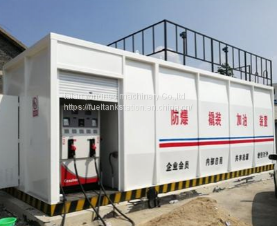 20ft 40ft container mobile fuel station with dispenser pump for petrol and diesel