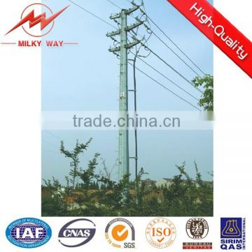 35ft 33kv transmission line steel pole tower manufacturer