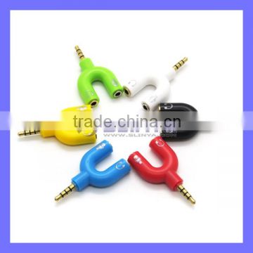 Y Splitter Adapter Cable Male 3.5mm to 2 Female 3.5mm Socket Earphone Extension Cable