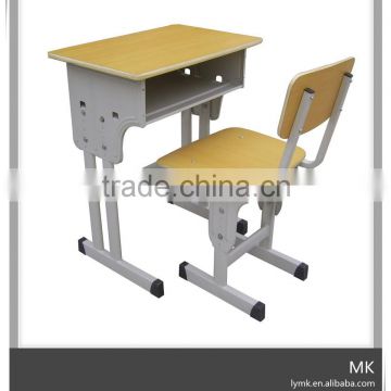 used school furniture for children's education single student desk and chair for sale