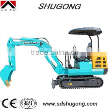 2.2 ton Mini hydraulic excavator with rubber track / cheapest china mini excavator /2.2 t mini excavator