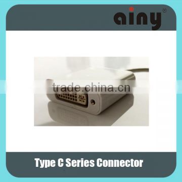Slim DVI Data connector, data communication connectors DVI to Type C