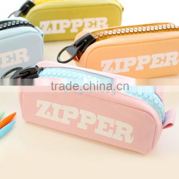 2015 factory promotion China popular student canvas pen bag