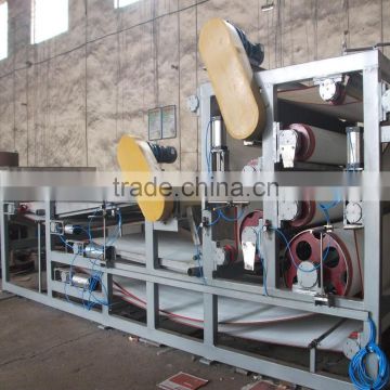 Dewatering press filter for sludge and pulp