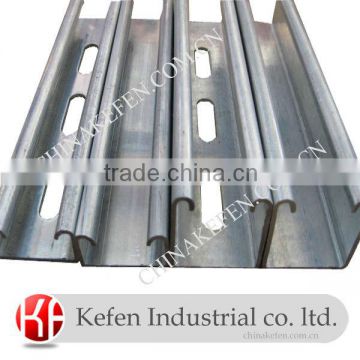41*21mm hot dipped galvanized plain steel C channel