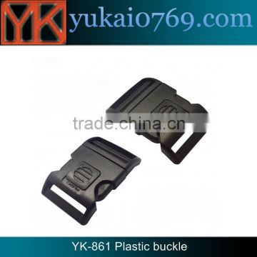 Yukai 25mm plastic bag strap clip buckle/plastic buckle for lanyard
