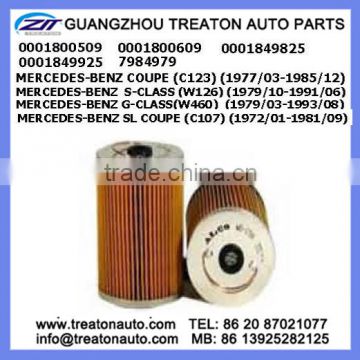 OIL FILTER 0001800509 0001800609 0001849825 0001849925 7984979 FOR BENZ COUPE(C123)77-85 S-CLASS(W126)79-91 G-CLASS(W460)79-93 S
