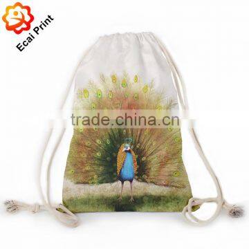 nice hot sell printing heat transfer drawstring bag with artwork