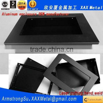 XAX126Alu OEM ODM customized laser cut bend weld plate aluminum 600mm 800mm depth width available outer