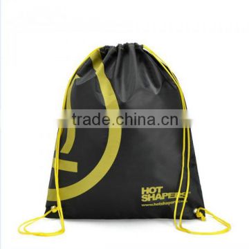 foldable fancy polyester folding shopping bag in black