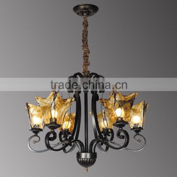 Colorlife candle style iron chandelier lighting fixture United States America UL luxurious lighting for decoration D5025-6
