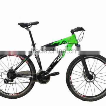 26" green/black alloy MTB bike with shimano 21s