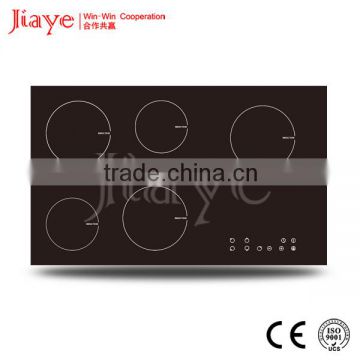 Sensor touch 5 burner induction cooker hob/electric vitroglass cooker hob JY-ID5002