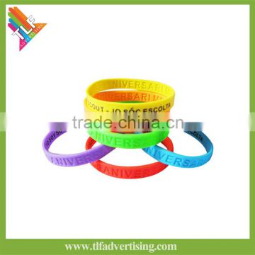Advertising silicone bracelet with custom printing
