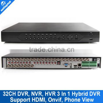 32CH AHD DVR 720P DVR 16CH AHD AHD-M CCTV Video Recorder DVR NVR HVR 3 in 1 Security System Max Support 24pcs 1.0MP AHD Cameras