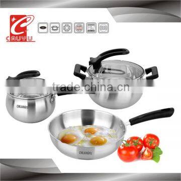 5 pcs stainless steel cooking set