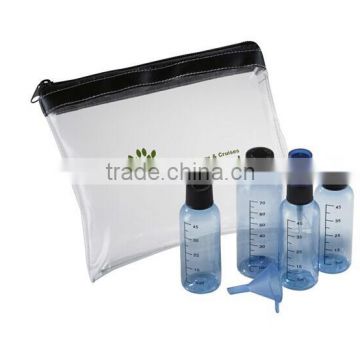 branded personal travel kit bottle with pouch