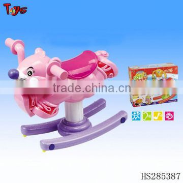Cheapest animal child car with light and music red baby swing car