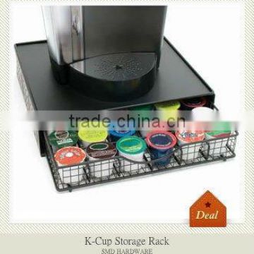 K-cup storage rack for 36 pods