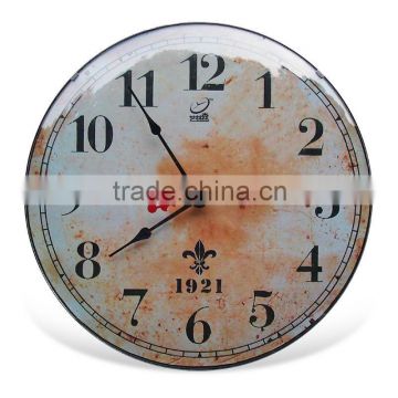 12 inch promotional plastic vintage wall hanging clock