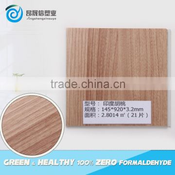 Eco Friendly WPC Wood 6"x36" vinyl click flooring for Home Decoration