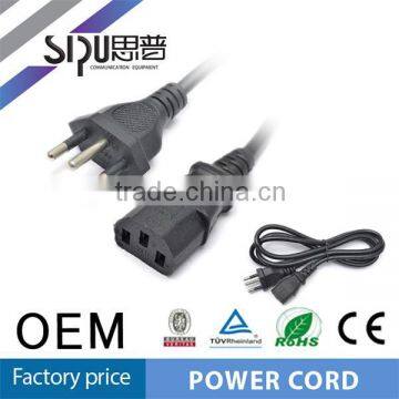 SIPU top quantity ac power cord for laptop factory price power cord cable for computer 2m power cable