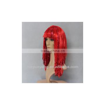 2014 hot sale red party wig