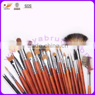 32-piece Professional Cosmetic Brush Set with Copper Ferrule,Wooden Handle