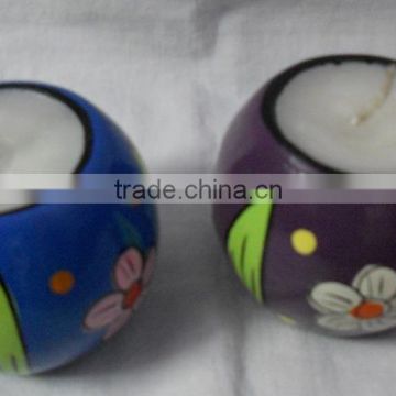Paper Mache Mashi Candle Apple Design X Mas Decoration Handmade Art And Craft