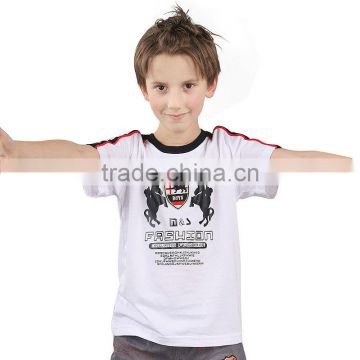 white o-neck printed custom-made children T-shirt
