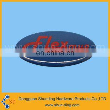 printed oval printing epoxy doem sticker for shoelace charm