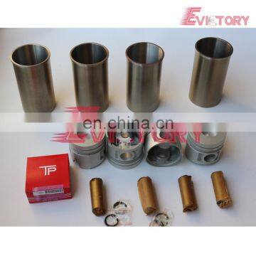 For Nissan Forklift BD30 engine rcylinder liner kit BD30 PISTON + RING CYLINDER SLEEVE