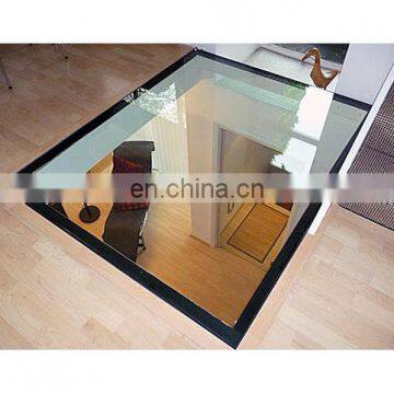 Glass Floor Toughened Laminated Glass With Black Border ISO 12543 Standards