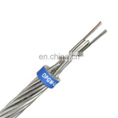 stranded stainless steel tube structure opgw 24/48 core OPGW fiber optic cable single mode g652d opgw High quality cheap price