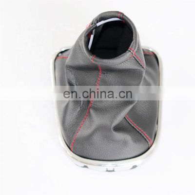 Car leather New design gear shift knob boot cover for Chevy Chevrolet Cruze with low price red line