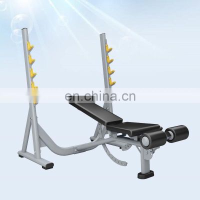 Multi Functional Bench Commercial Gym Equipment 3 in 1 Plate Loaded Weightlifting  Flat Decline Incline Bench Press