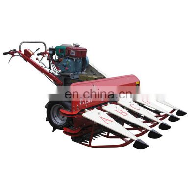 CE certification mingyue Self propel hand held reaper Hand push tractor wormwood reaper rice harvesting machine mini paddy harv