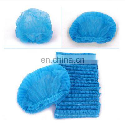 Good Price PP Bouffant Cap Non woven Fabric Disposable Clip Cap Head Cover Mob Cap for Nurse Food Industry