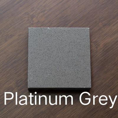 Code：Platinum Grey，Calacatta white quartz  artificial stone quartz slab kitchen countertops