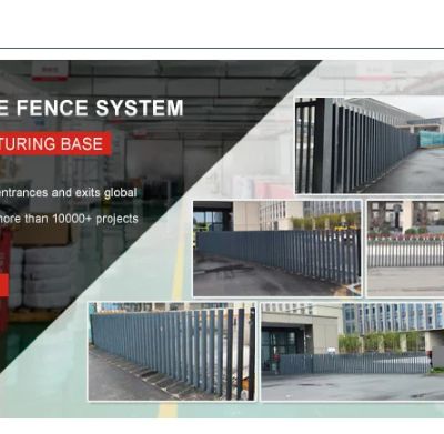 Market Driveway Anti-collision Pop-up Gate Easy Installation Garages Automatic Lifting Fence